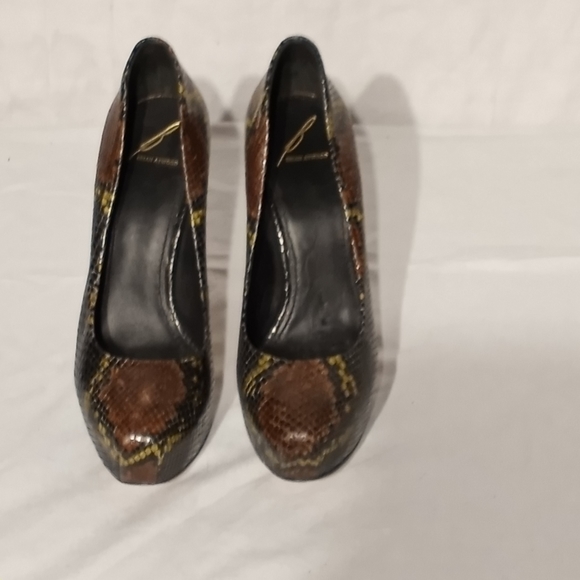 BRIAN ATWOOD Snakeskin Heeled Platforms - Picture 7 of 7